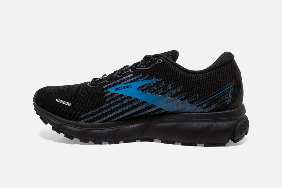 Ghost 13 GTX Road Brooks Running Shoes NZ Mens - Black/Blue - HFJLKQ-476